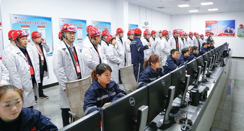 全省?；菲髽I(yè)安全設(shè)計診斷復(fù)核現(xiàn)場會代表參觀宜化太平洋熱電公司(圖2)