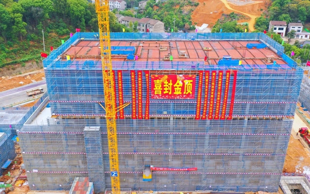 加速推進！宜化楚星整體升級改造項目關鍵裝置主體結構順利封頂
