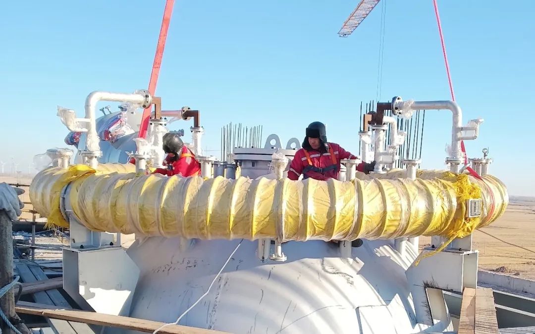 迎寒風戰冰雪,化機公司鏖戰綠色甲醇項目建設一線(圖4) 圖片